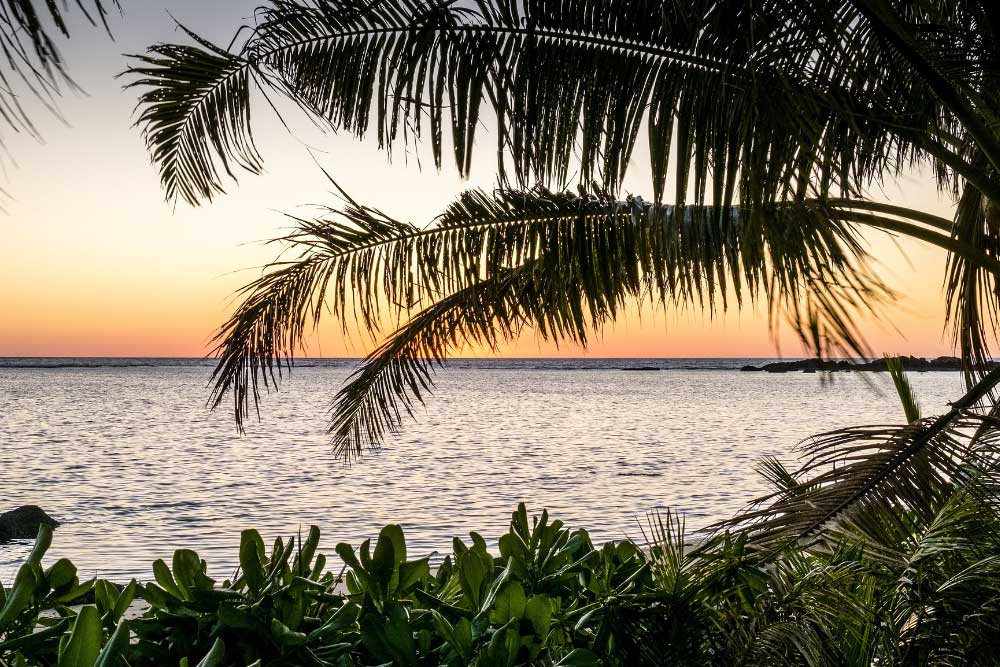 Sunset on Fiji